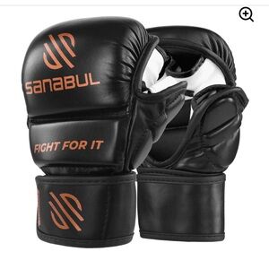 🖤 Sanabul Essential 7oz MMA Gloves Sparring unisex Training Padded Kick Boxing